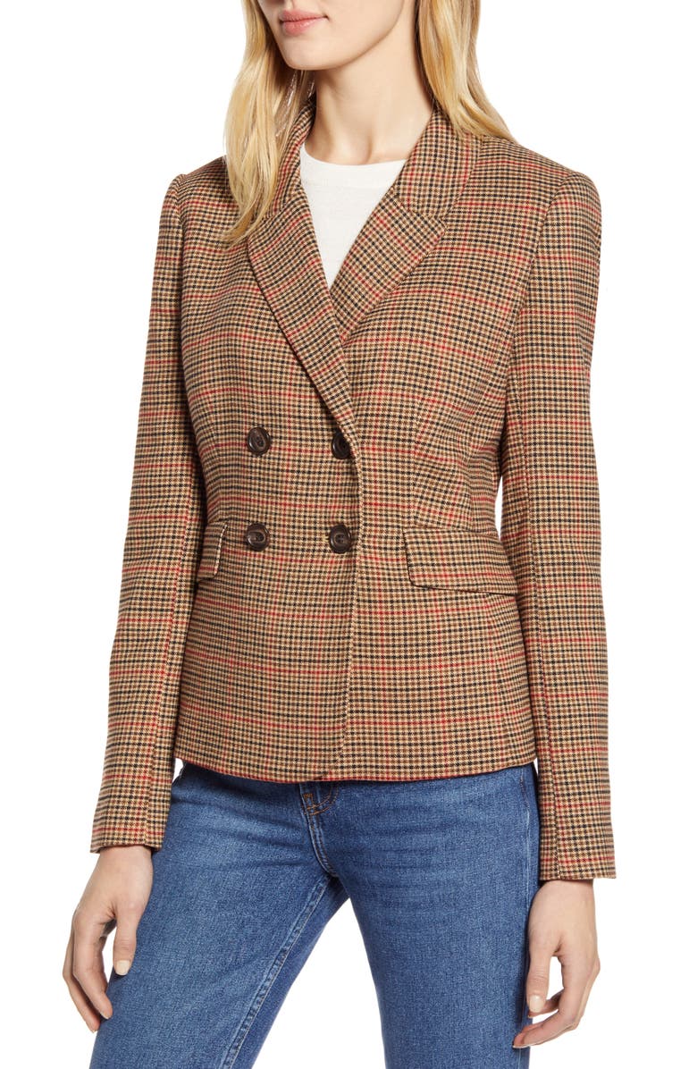 Halogen<sup>®</sup> x Atlantic-Pacific Plaid Blazer, Alternate, color, 