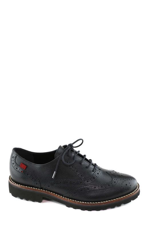 Marc Joseph New York Central Park West Leather Wingtip Oxford, Main, color, Black Mini Grainy