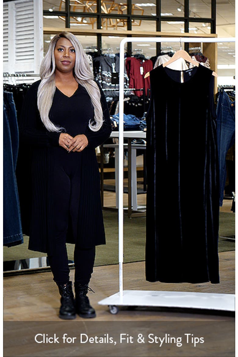 Sleeveless Velvet Midi Dress video
