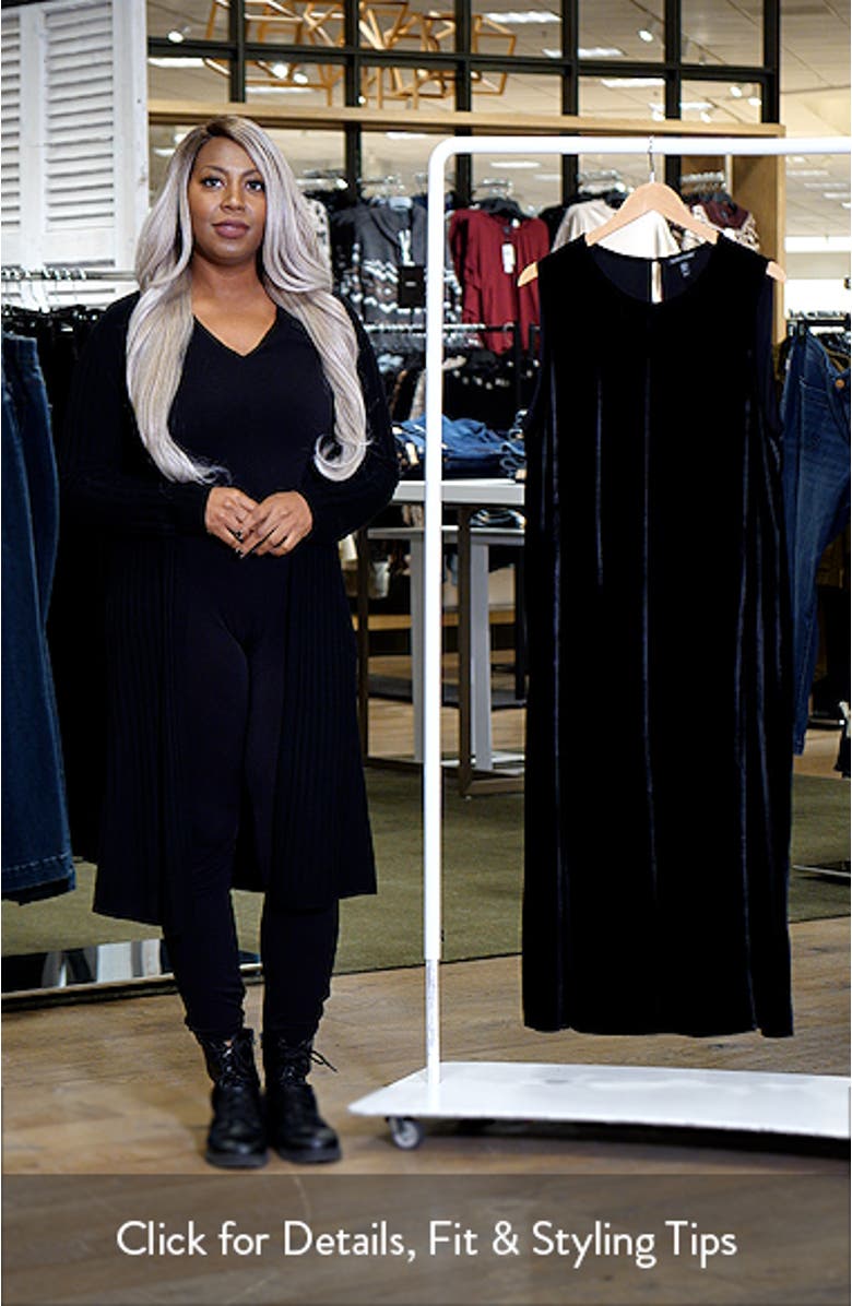 Sleeveless Velvet Midi Dress, sales video thumbnail