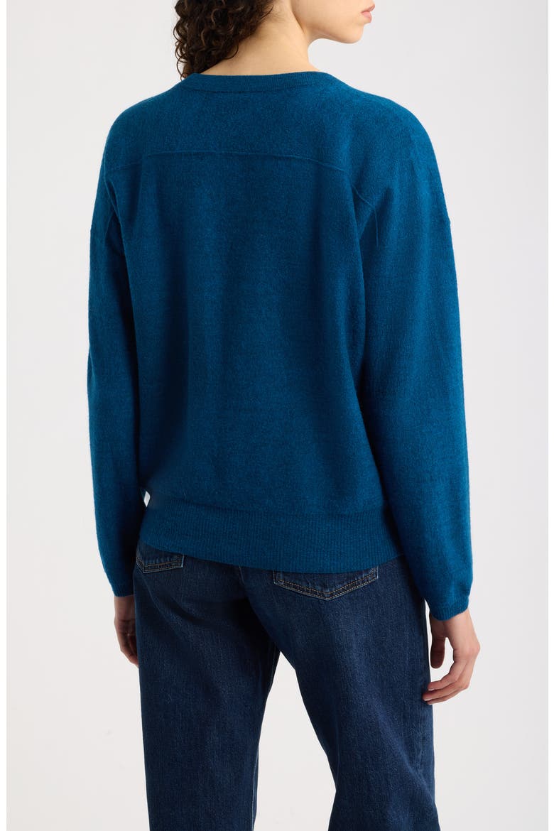 Wool Crewneck Sweater, Alternate, color, BLUE