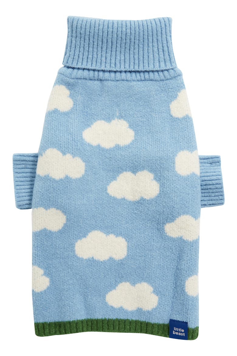Silver Linings Pet Sweater, Main, color, BLUE