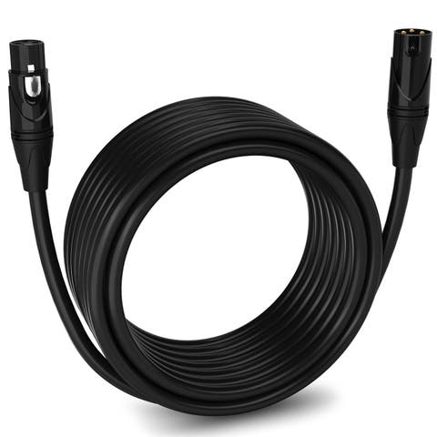 30 ft Balanced XLR Cable, Male to Female, 3 Pin Microphone Cable