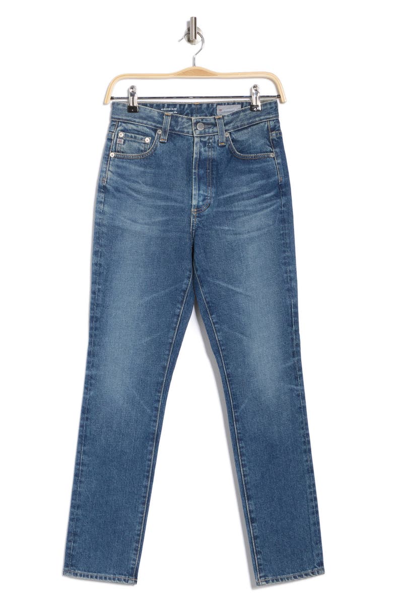 AG Alexxis High Waist Slim Fit Jeans, Alternate, color, 10 Years Ellwoo