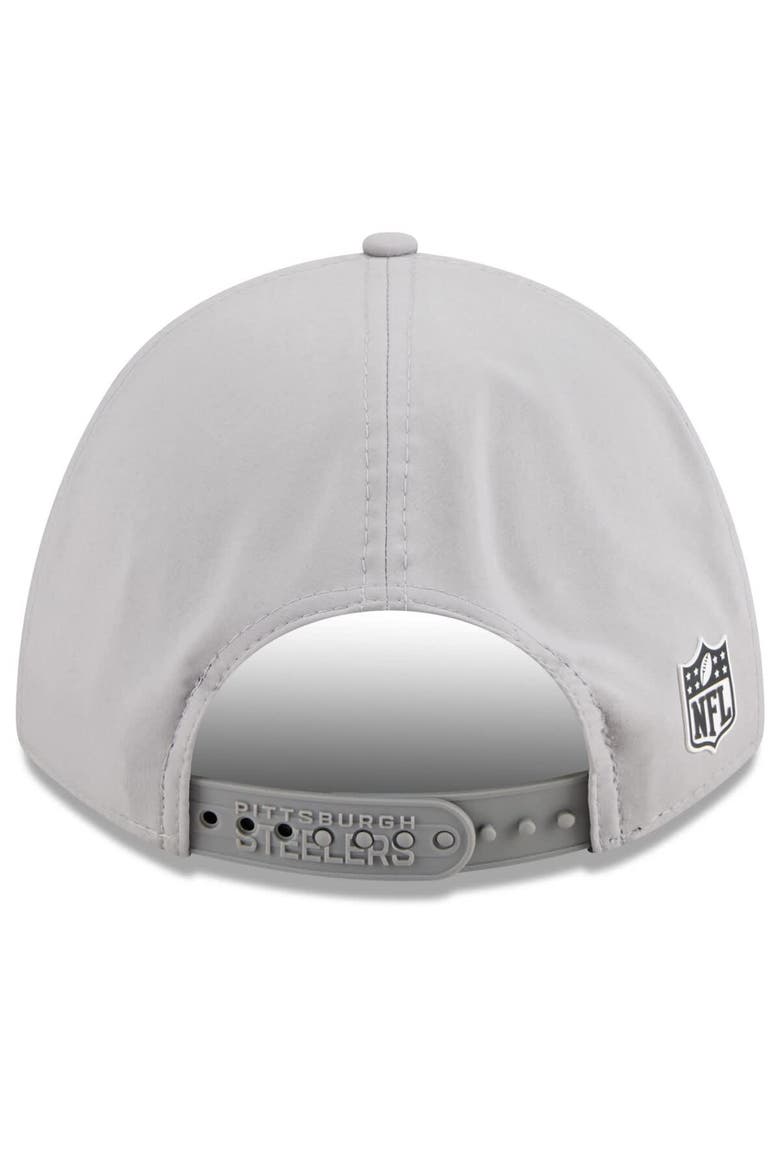 Men's New Era Gray Pittsburgh Steelers 2025 Sideline  M-Crown 9FORTY Adjustable Hat, Alternate, color, Gray