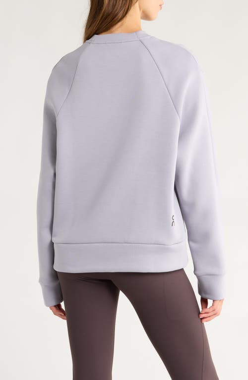 On Focus Tech Stretch-jersey Sweatshirt In Gray