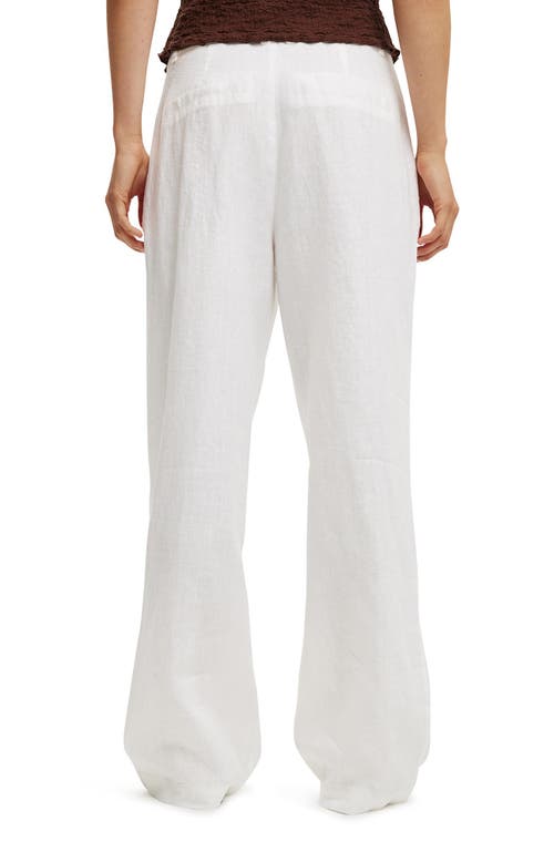 COTTON ON ELLE LINEN WIDE LEG SUITING PANT 