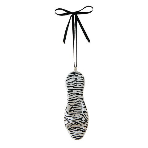 Zebra Shoe  Christmas XMAS Ornament