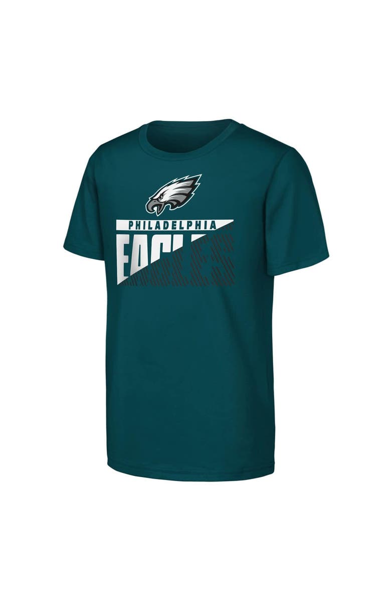 Outerstuff Youth Outerstuff  Midnight Green Philadelphia Eagles Never Quit 2-Pack T-Shirt Set, Alternate, color, Green