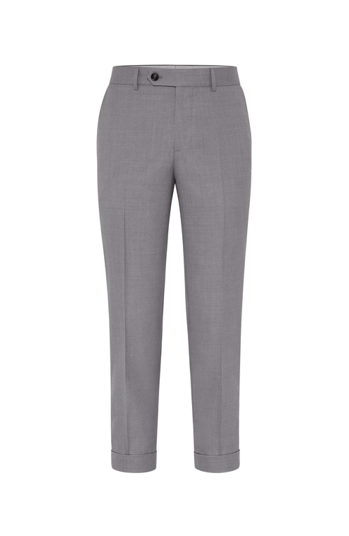 Brunello Cucinelli Formal Fit Trousers In Grey