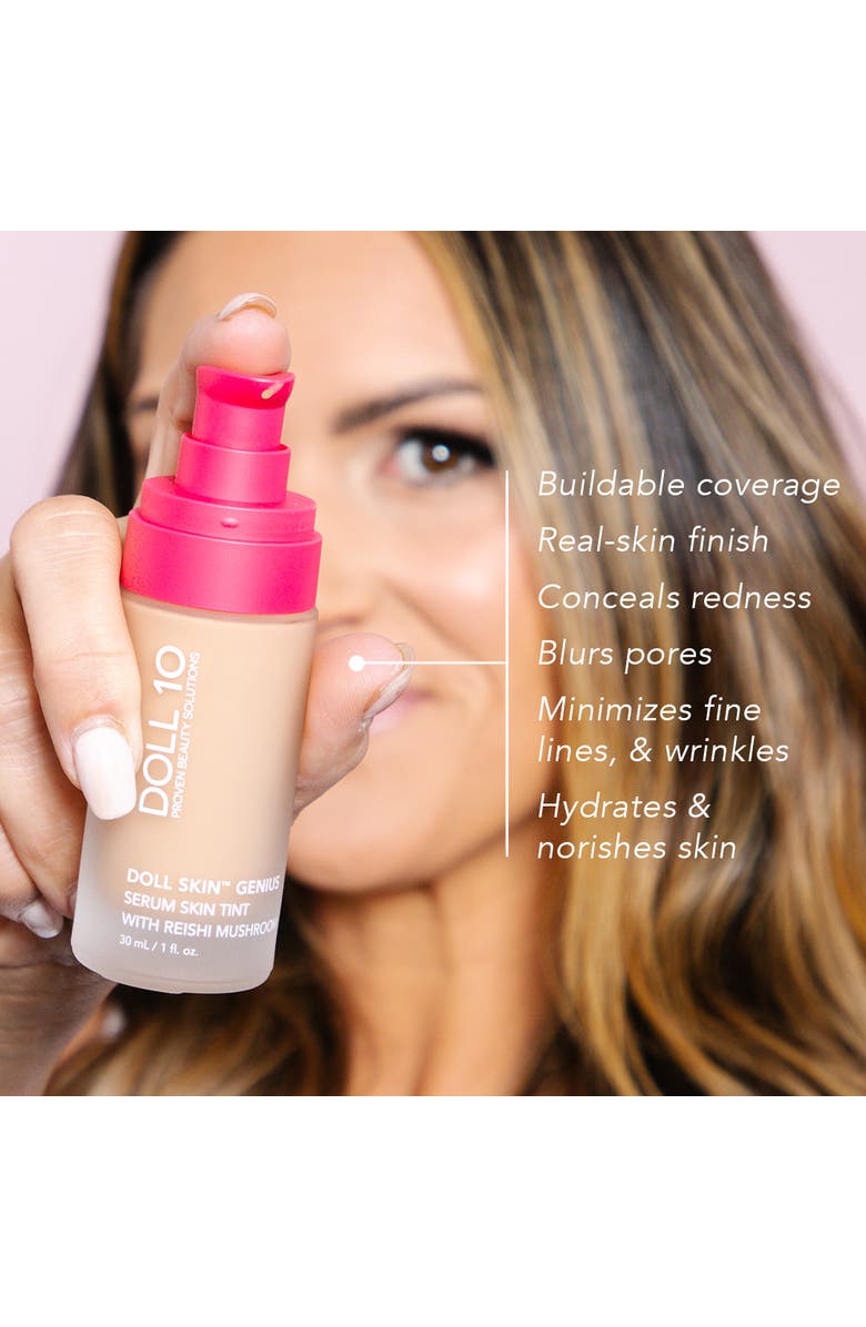 Doll 10 Beauty Doll Skin Genius Serum Skin Tint with Reishi Mushroom, Alternate, color, Tan