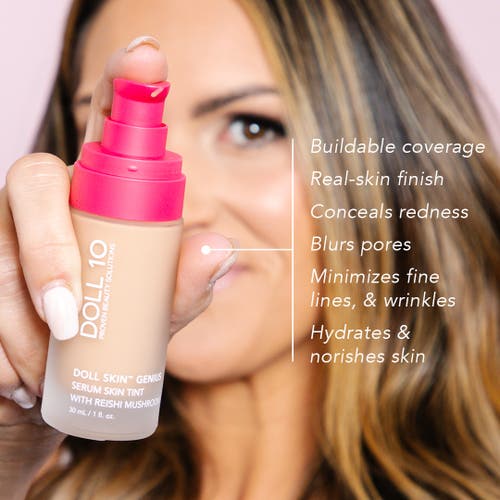 Doll 10 Beauty Doll Skin Genius Serum Skin Tint With Reishi Mushroom In Deep