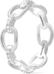 Queen Jewels Cubic Zirconia Paperclip Ring