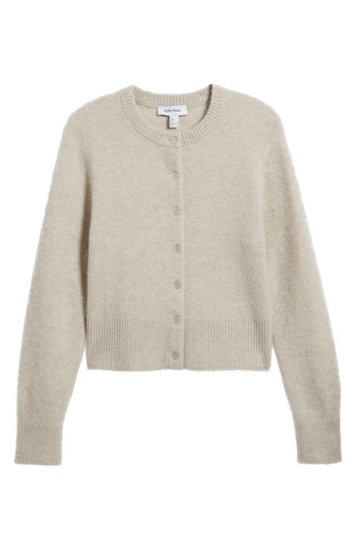 & Other Stories Alpaca & Wool Blend Cardigan In Mole Dusty Light