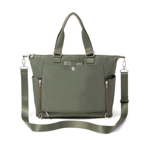 Baggallini Trifecta Convertible Backpack With Rfid Wristlet In Green