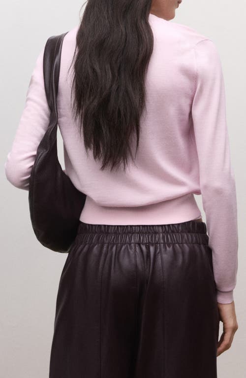 Mango Wool Cardigan In Pink