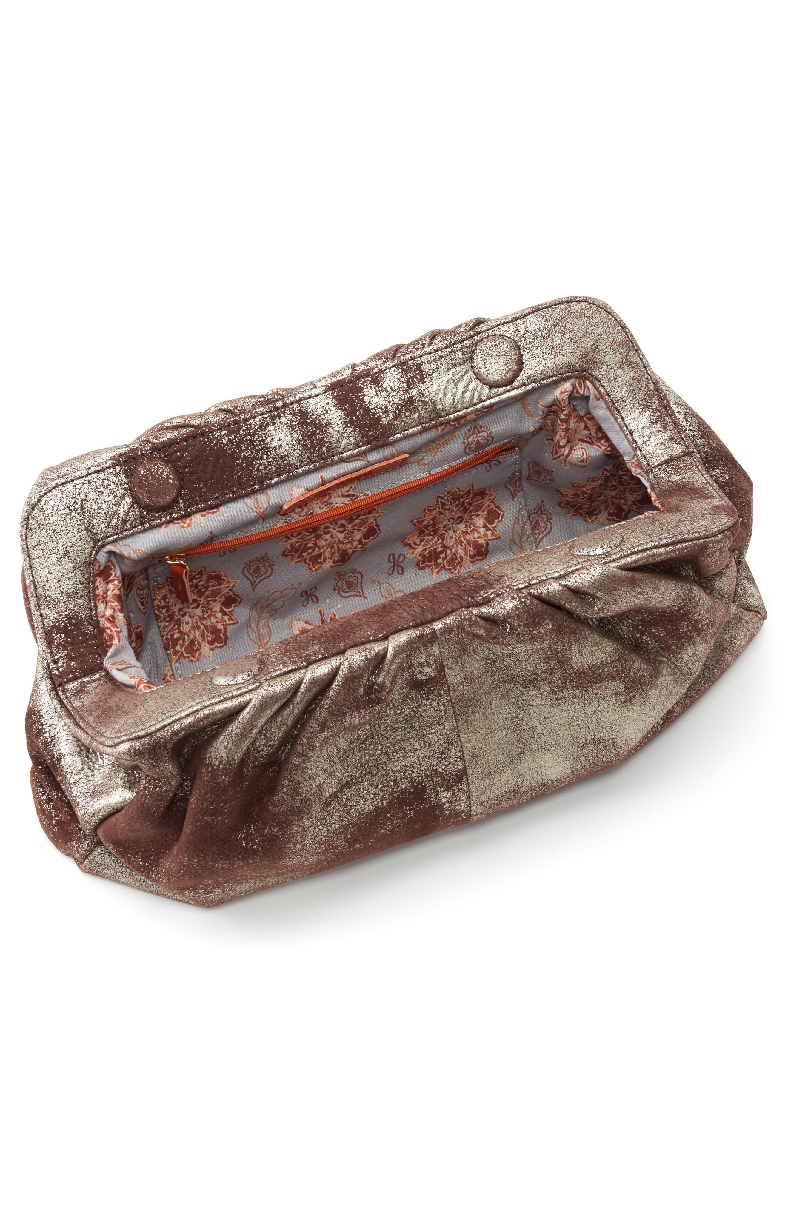 HOBO Angela Leather Clutch, Alternate, color, 
