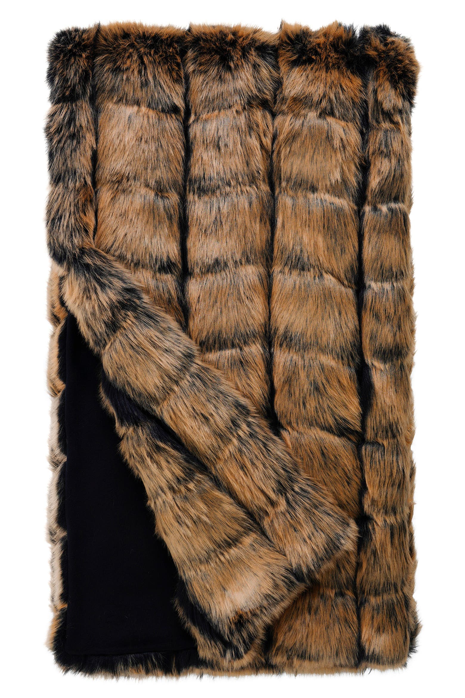 Pelt Throwing DONNA SALYERS FABULOUS FURS Limited Edition Canadian Fox Faux Fur Throw ...