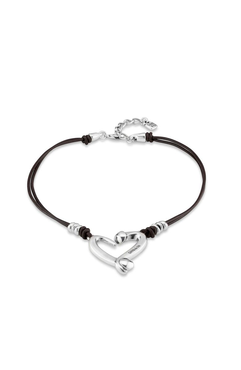 UNODE50 Dual Strap Heart Pendant, Alternate, color, Silver