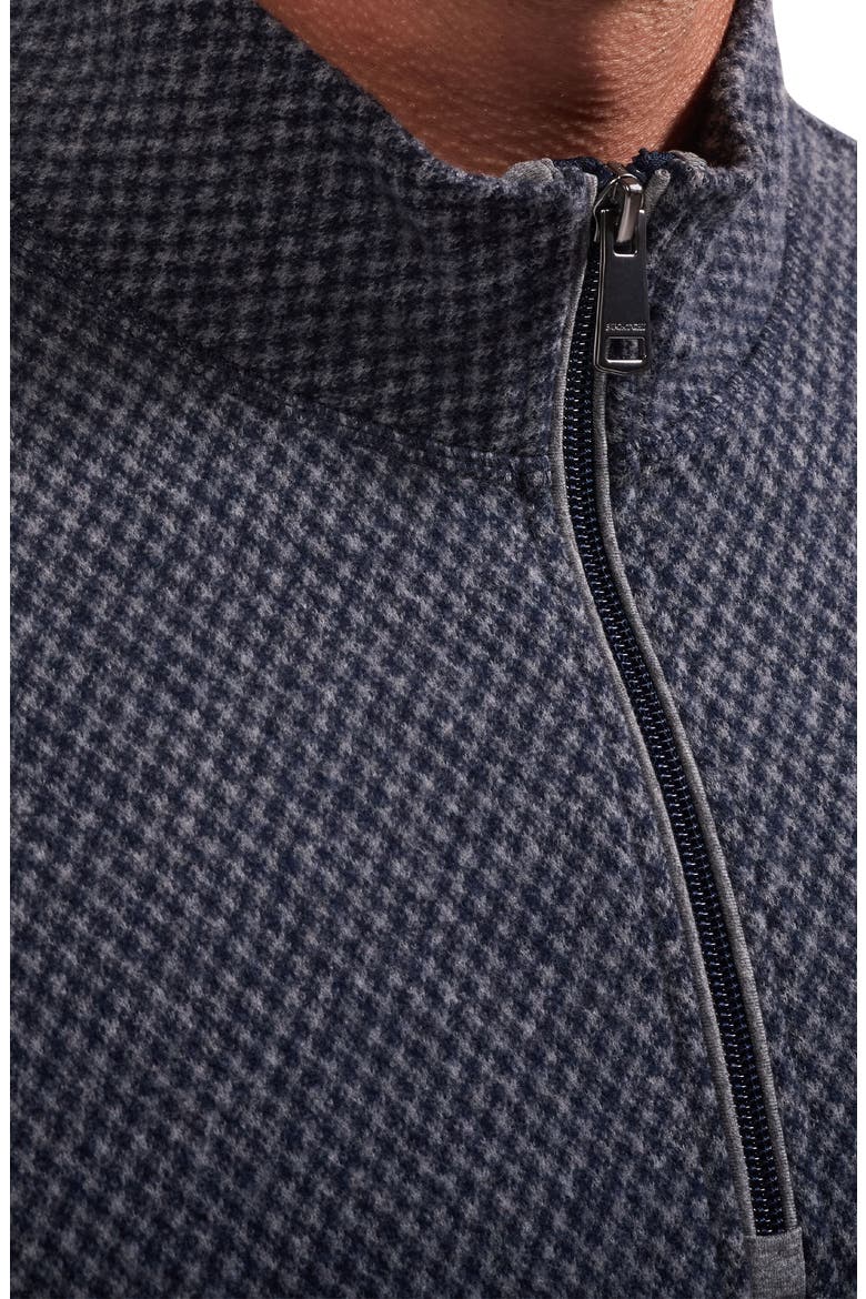 Quarter Zip Pullover Sweater, Alternate, color, NAVY