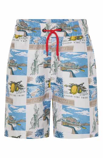 Kids' Amalfi Coast UPF 50+ Swim Trunks