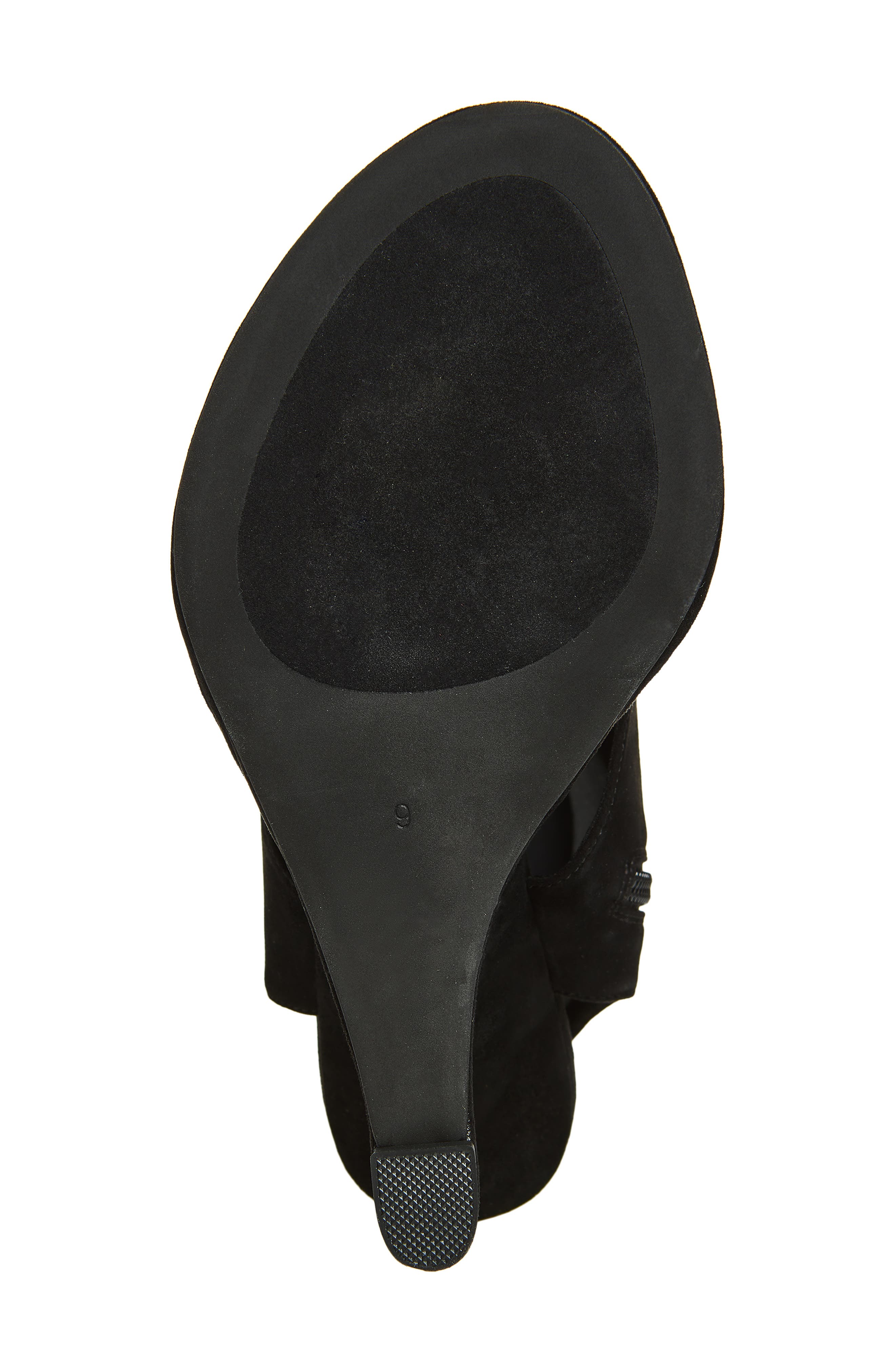 Jeffrey Campbell What's-Up Knee High Sculpted Wedge Sandal Boot, Alternate, color, Black Suede