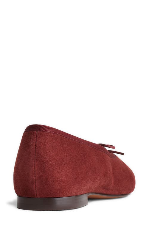 Madewell Francine Ballet Flat In Burgundy