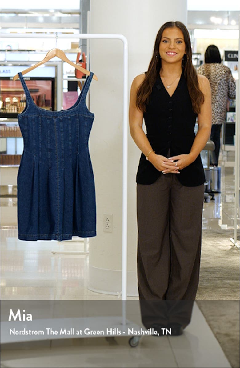 Violet Denim Minidress, sales video thumbnail