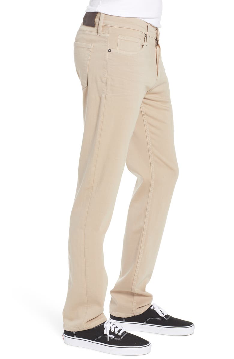 PAIGE Transcend Federal Slim Straight Leg Jeans, Alternate, color, Toasted Almond