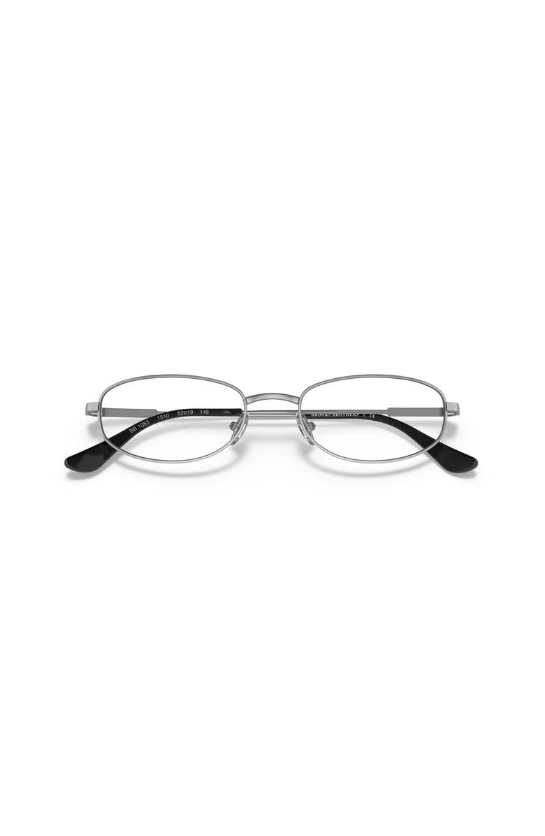 Brooks Brothers 52mm Oval optical glasses, Alternate, color, Grey