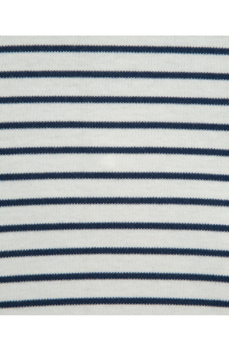 Little Me Safari Animal Denim Overalls & Stripe T-Shirt Set, Alternate, color, Blue