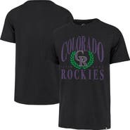 '47 Men's '47 Black Colorado Rockies Pitchout Franklin T-Shirt