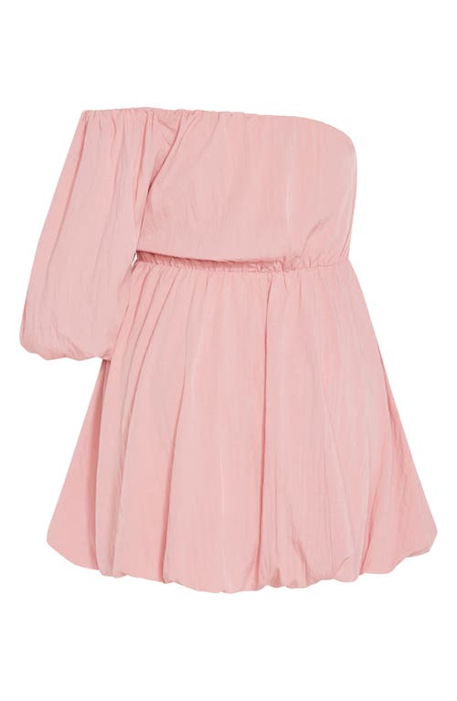 Shop City Chic Mercy One Shoulder Minidress In Pout