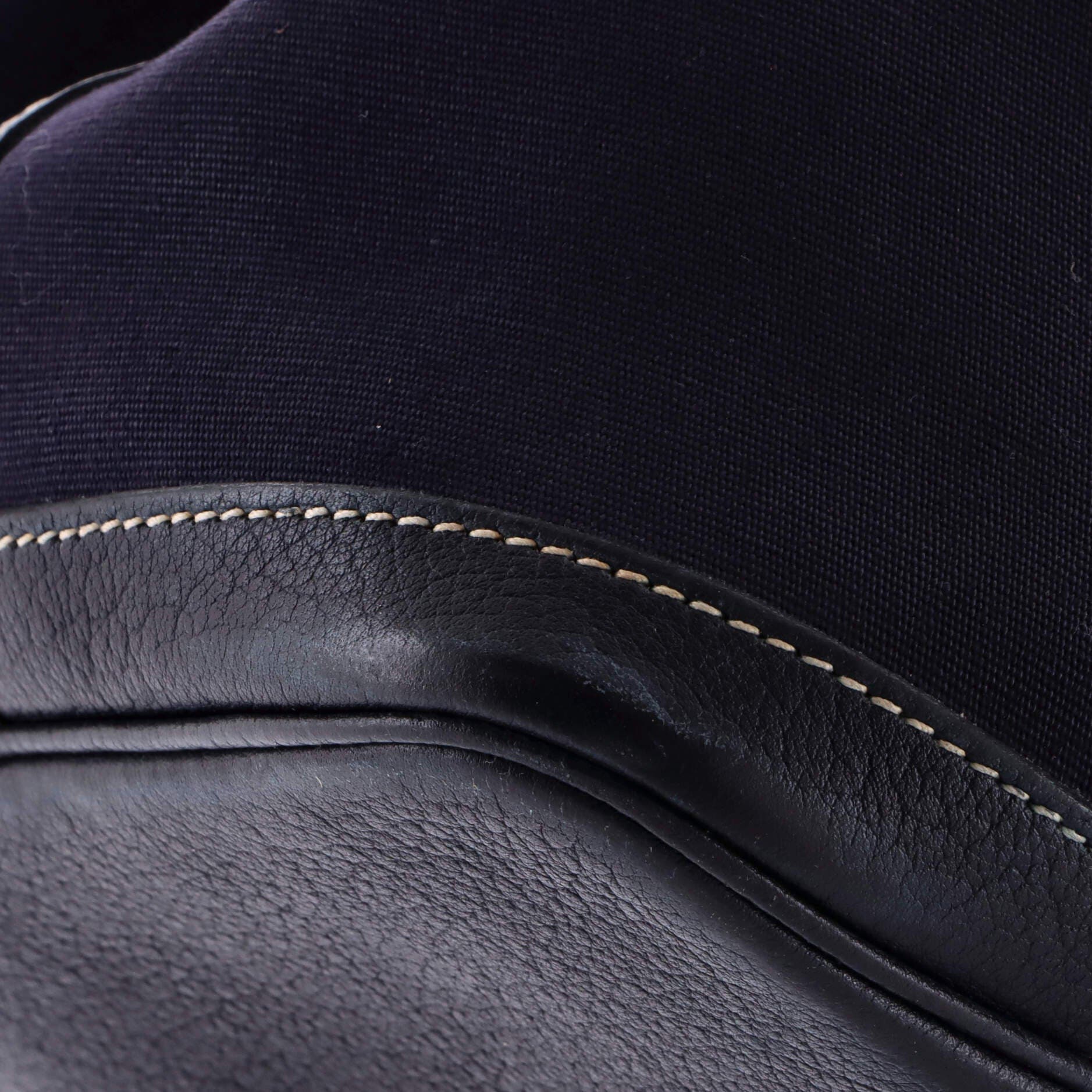 Pre-Owned Hermes Garden Party Tote Toile and Leather 36, Alternate, color, Bleu Marine