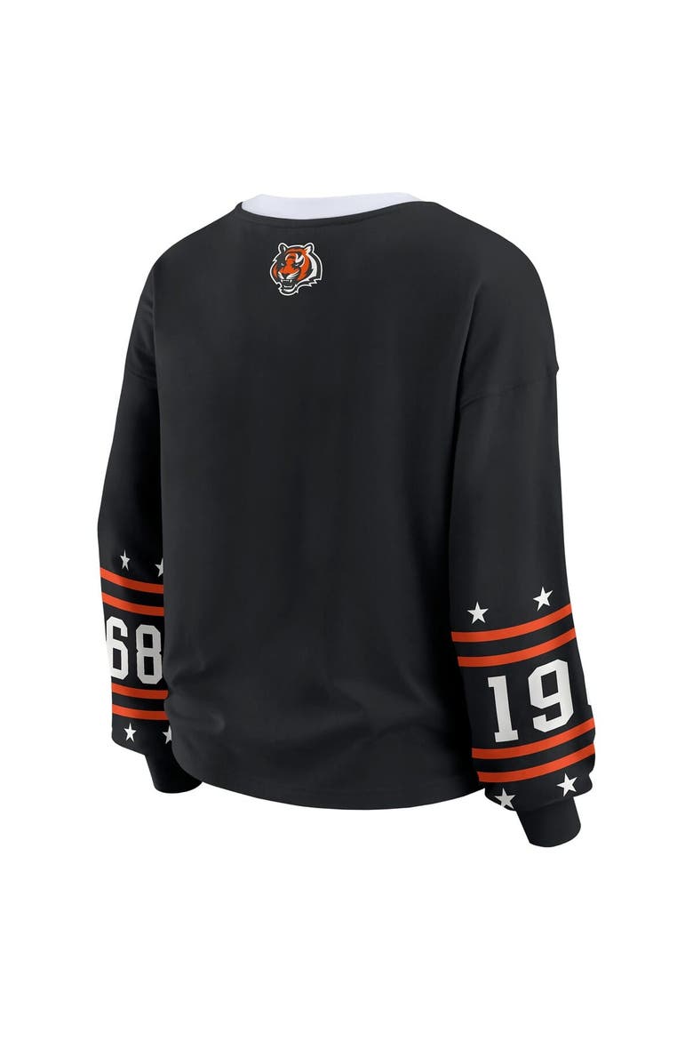 Women's WEAR by Erin Andrews  Black Cincinnati Bengals Sport Long-Sleeve T-Shirt, Alternate, color, Black