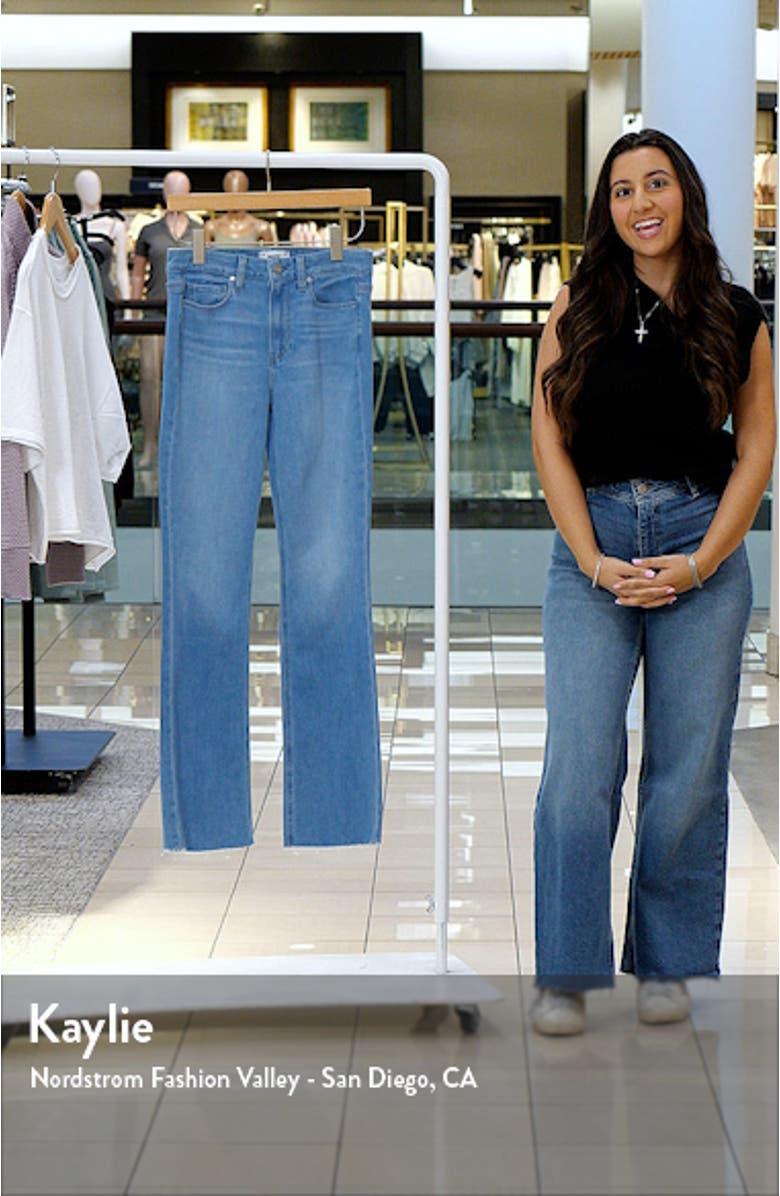 Manhattan Raw Hem Bootcut Jeans, sales video thumbnail