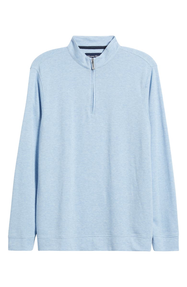 Mizzen+Main Crandall Quarter Zip Pullover, Alternate, color, Cloud Blue Heather