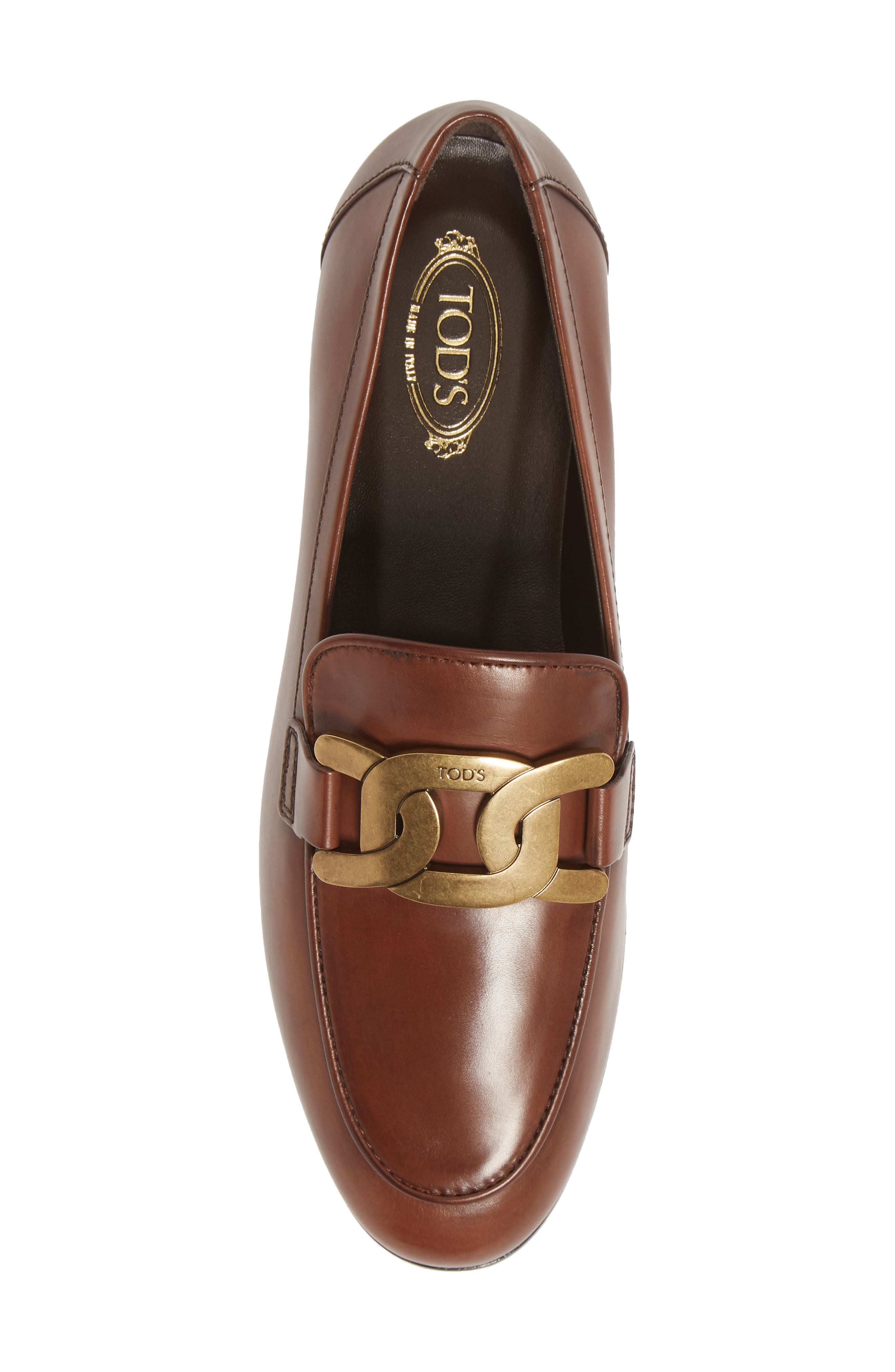 Tod's Chain Buckle Loafer, Alternate, color, 