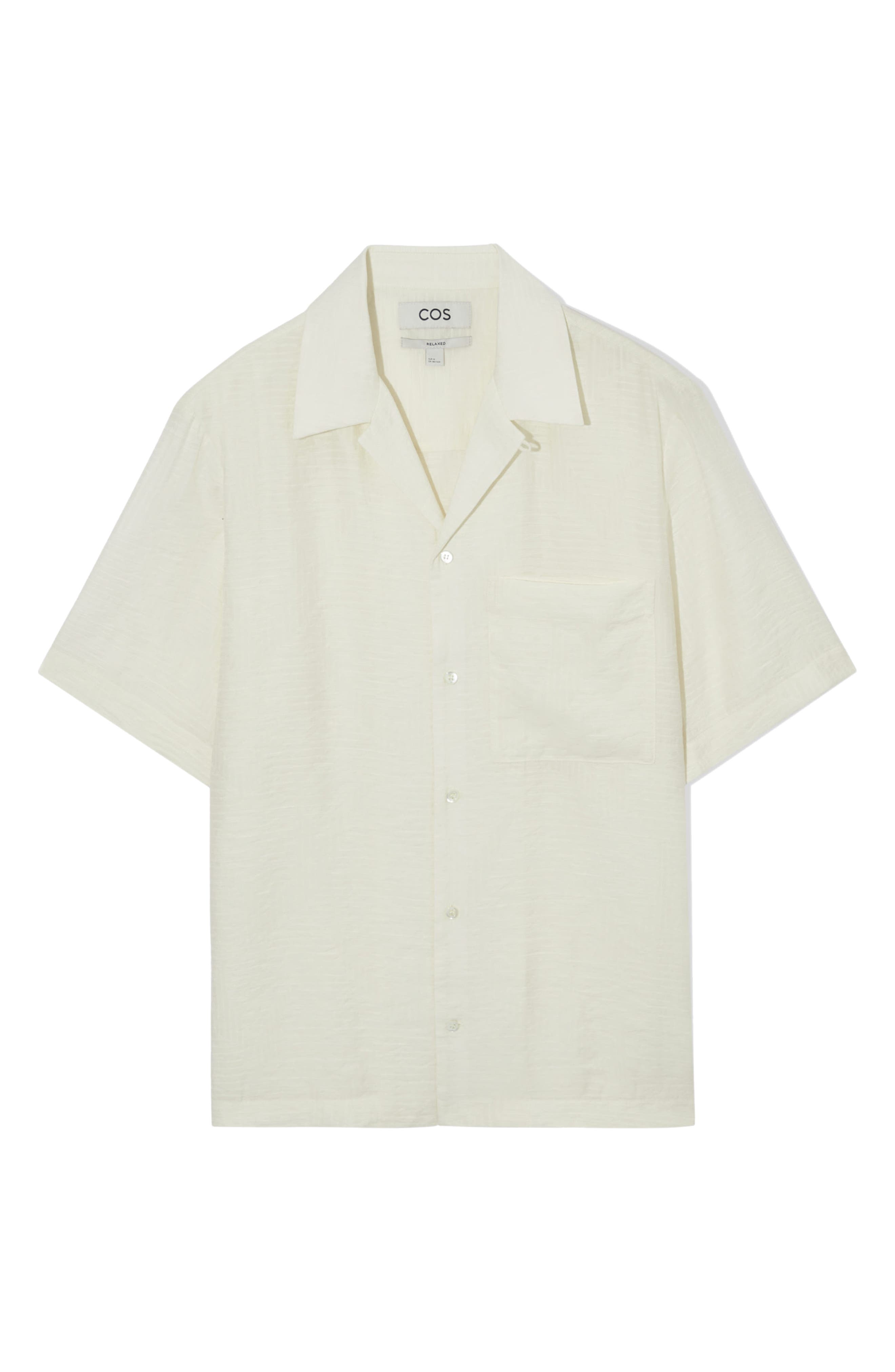 COS Turnstone Relaxed Fit Short Sleeve Button-Up Camp Shirt