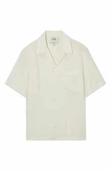 COS Turnstone Relaxed Fit Short Sleeve Button-Up Camp Shirt