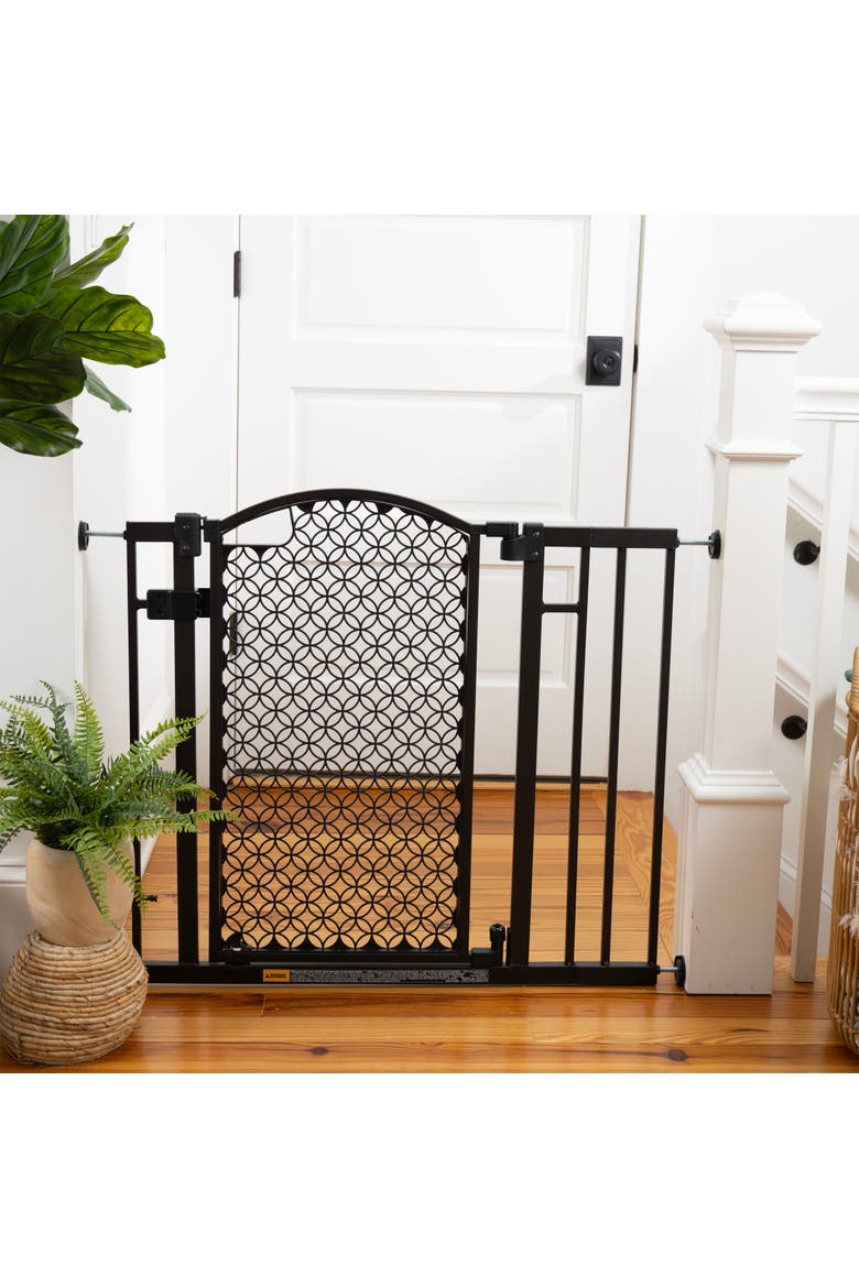 Doorway 42W Series Dog and Baby Gate, Main, color, BRONZE