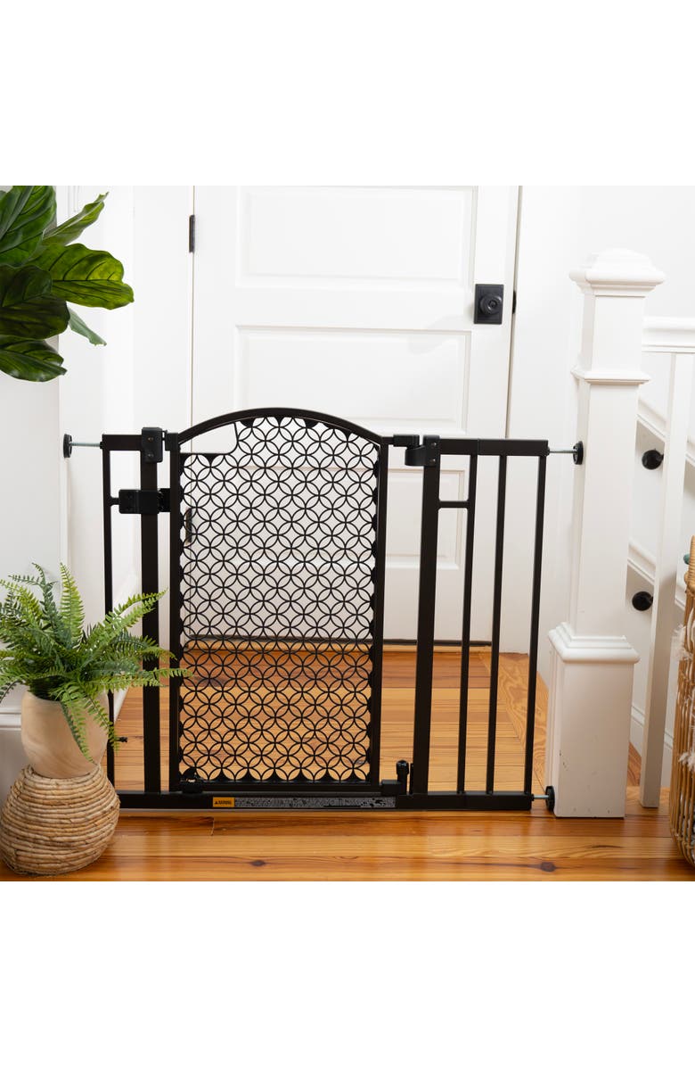 INGENUITY Doorway 42W Series Dog and Baby Gate, Main, color, Bronze