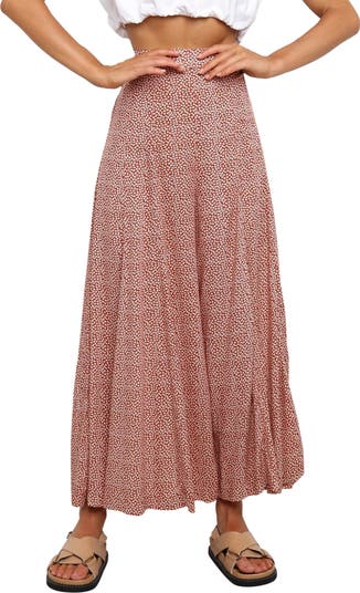 Neveah Floral Print Wide Leg Pants