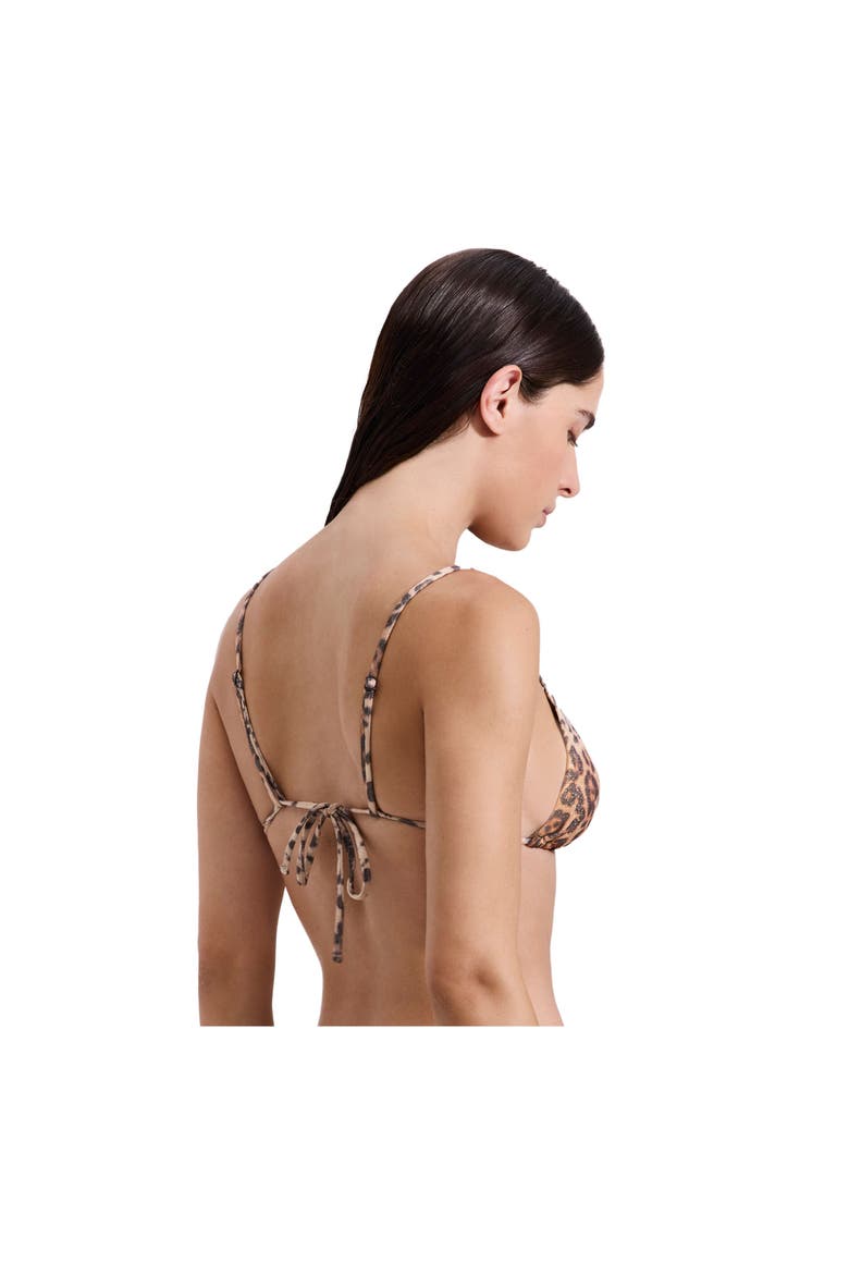 Jasper Triangle Bikini Top, Alternate, color, Leopard