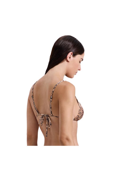 Luma Gottex Jasper Triangle Bikini Top In Brown