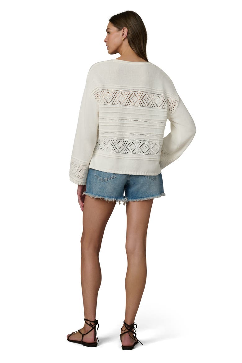 The Lola Open Stitch Sweater, Alternate, color, ECRU