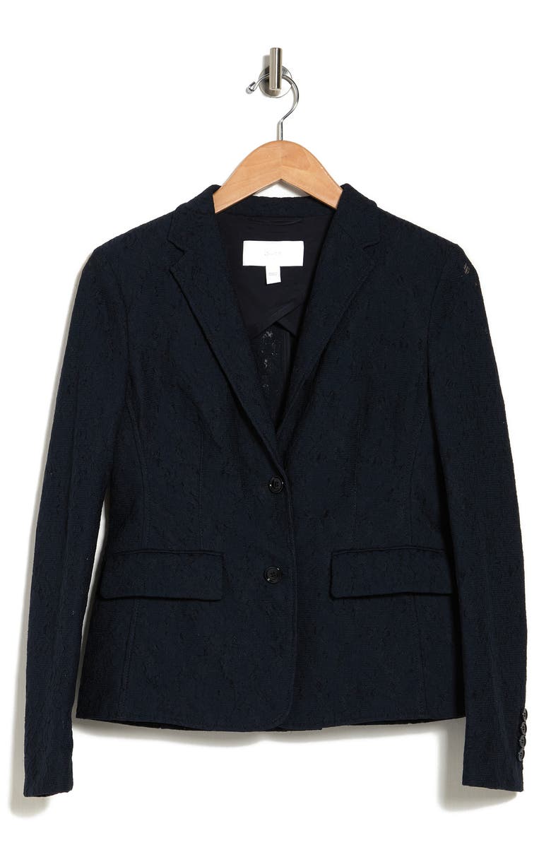 BOSS HUGO BOSS Jasice Lace Two Button Notch Lapel Blazer, Alternate, color,