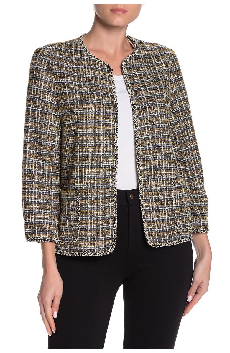 MAX STUDIO Boucle Knit Crop Jacket, Main, color, 
