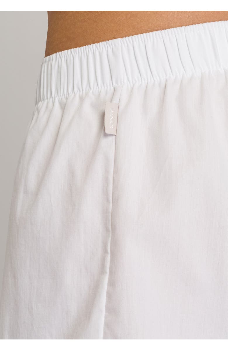Hanro Fancy Woven Cotton Boxer, Alternate, color, White