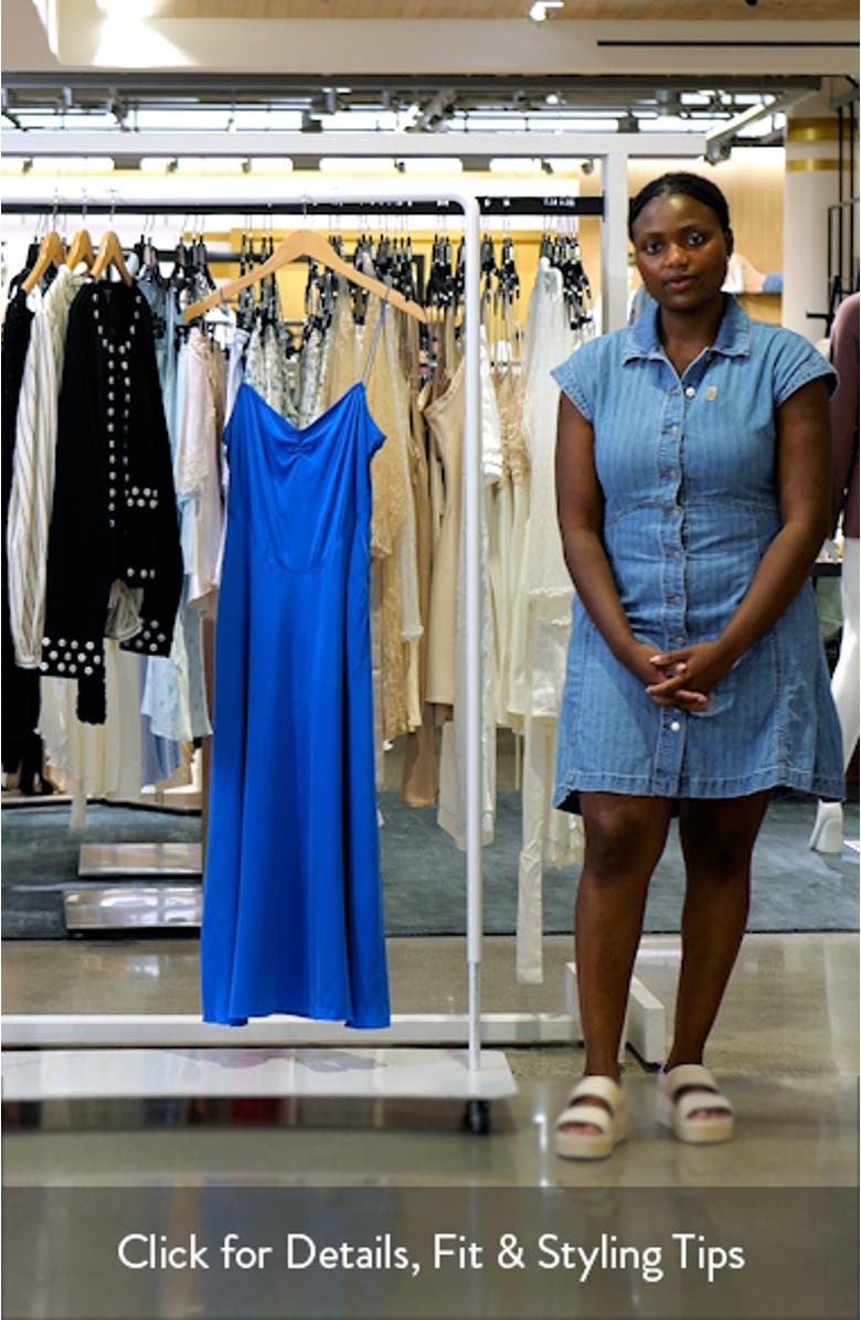 Lorraine Silk Satin Midi Dress